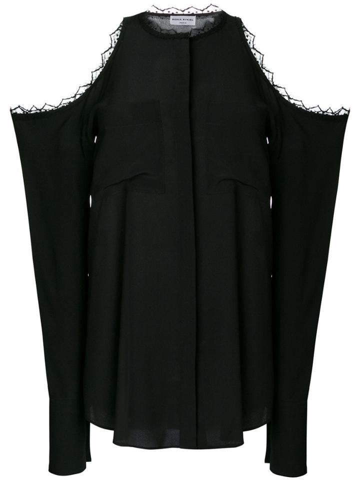 Sonia Rykiel Oversized Cut-out Blouse - Black