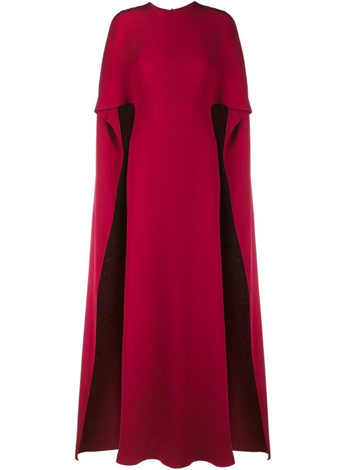 Valentino Crepe Cape Gown