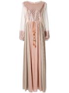 Costarellos Colourblock Drawstring Maxi Dress - Pink