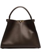 Fendi Peekaboo Xlite Tote Bag - Brown