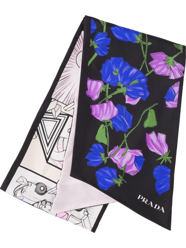 Prada Double Match Scarf - Purple