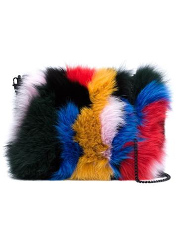 Loeffler Randall Fox Fur Pouch, Women's