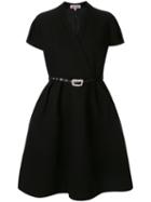 Dice Kayek Belted Full Shape Dress - Black
