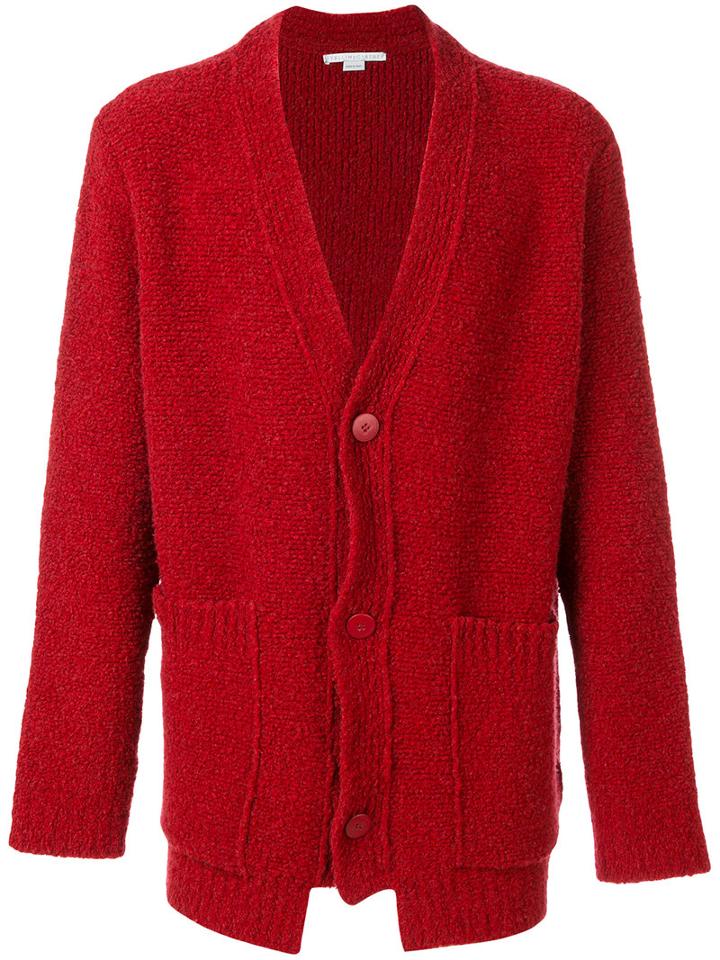 Stella Mccartney - Robin Cardigan - Men - Polyamide/wool - S, Red, Polyamide/wool