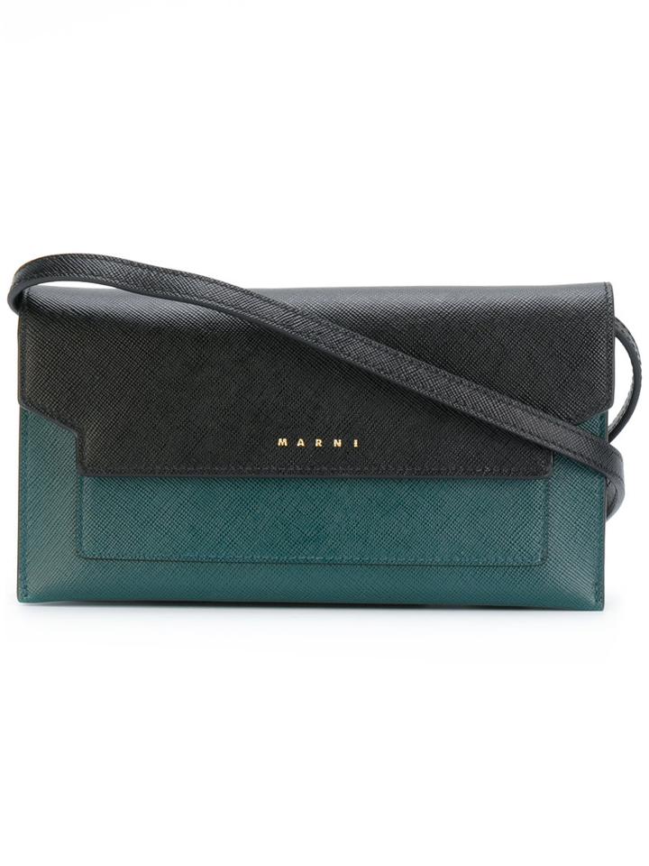 Marni - Mini Trunk Shoulder Bag - Women - Calf Leather - One Size, Blue, Calf Leather
