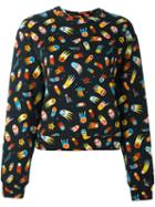 Love Moschino 'space' Print Sweatshirt