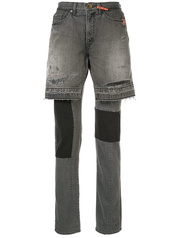 Maison Mihara Yasuhiro Overlayered Shorts-trousers - Grey