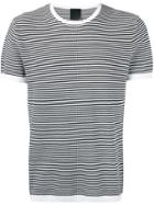 Rrd Knit Striped Crew Neck T-shirt - Blue