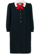 Essentiel Antwerp Three-quarter Sleeve Shirt Dress - Blue