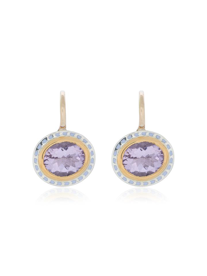 Alice Cicolini Oval Pendant Earrings - Multicolour