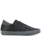 Philippe Model Almond Toe Sneakers - Black