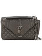 Saint Laurent Medium 'monogram' Crossbody Bag - Grey