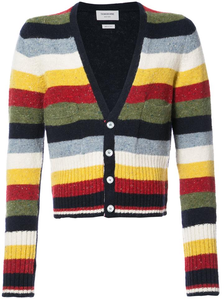 Thom Browne Striped Cardigan - Multicolour