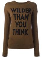 Each X Other 'wilder Than You Think' Jumper, Women's, Size: Small, Brown, Wool
