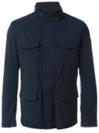 Eleventy Cargo Jacket, Men's, Size: Small, Blue, Silk/polyamide/spandex/elastane/wool