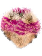 Mr & Mrs Italy Fur Collar, Women's, Pink/purple, Racoon Fur