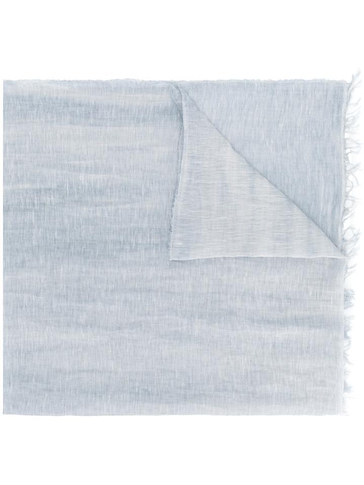 Fabiana Filippi Frayed Edge Scarf - Blue