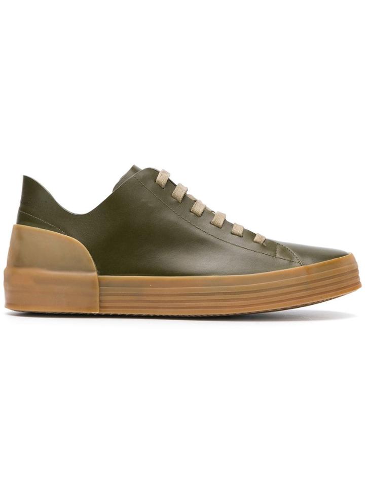 Del Carlo Platform Lace-up Sneakers - Green