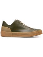 Del Carlo Platform Lace-up Sneakers - Green