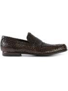Dolce & Gabbana Woven Loafers - Brown