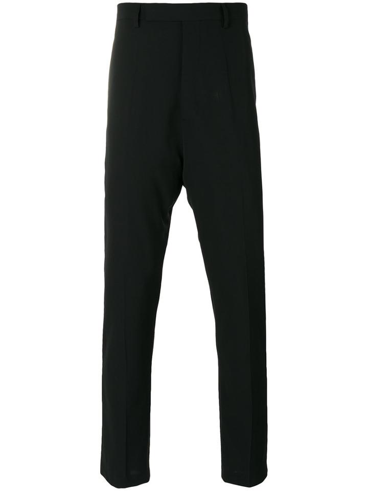 Rick Owens - Cropped Trousers - Men - Cupro/viscose/virgin Wool - 52, Black, Cupro/viscose/virgin Wool