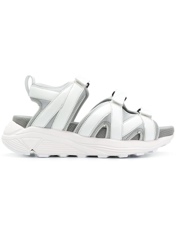 White Mountaineering Padded Strap Sandals - Grey