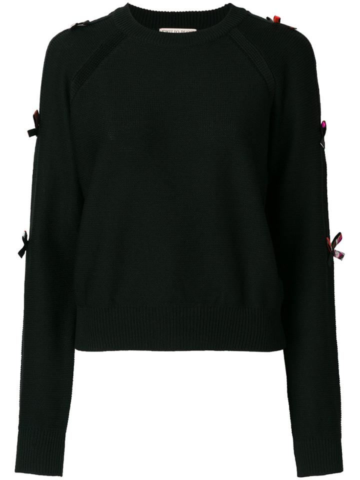Emilio Pucci Bow-embellished Sweater - Black