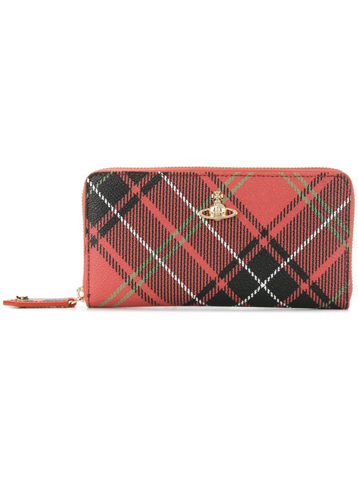 Vivienne Westwood Derby Zip Wallet - Red