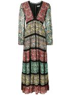 Alice+olivia Karolina Blouson Sleeve Maxi Dress - Multicolour