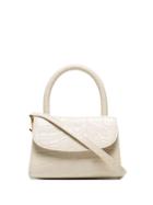 By Far Byfar Mini Lthr Mcroc Xbdy Bg - Neutrals
