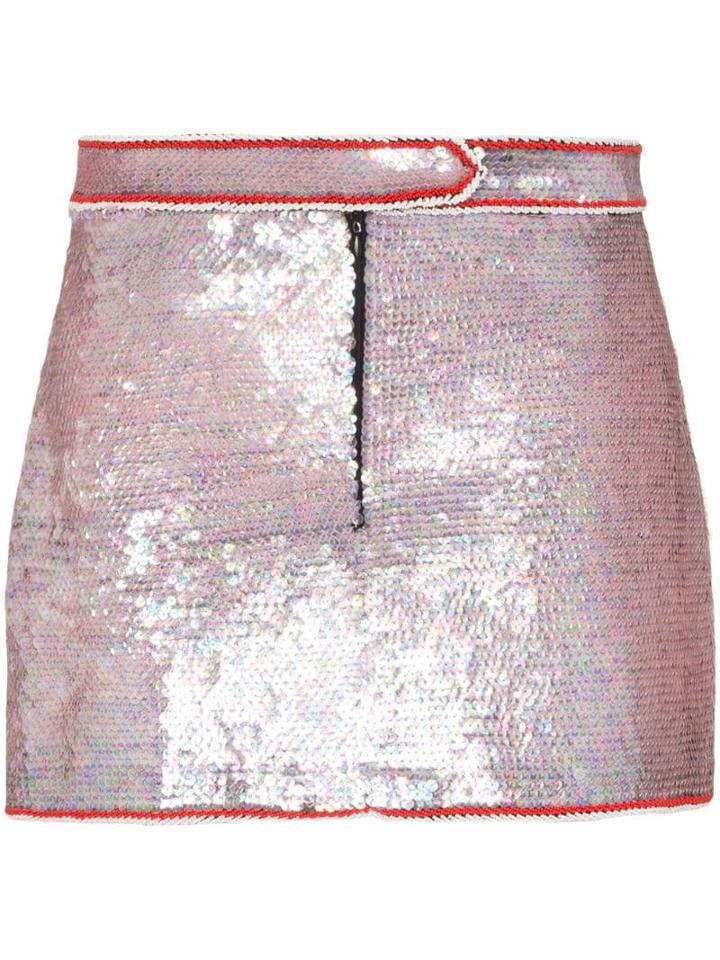 Ashley Williams Sequin Mini Skirt - Multicolour