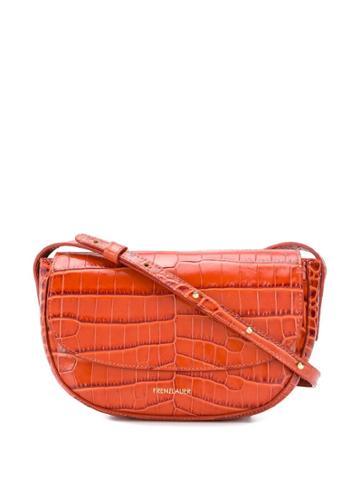 Frenzlauer Embossed Satchel Bag - Orange