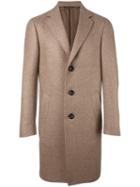 Canali Classic Coat, Men's, Size: 54, Nude/neutrals, Silk/cupro/cashmere/wool