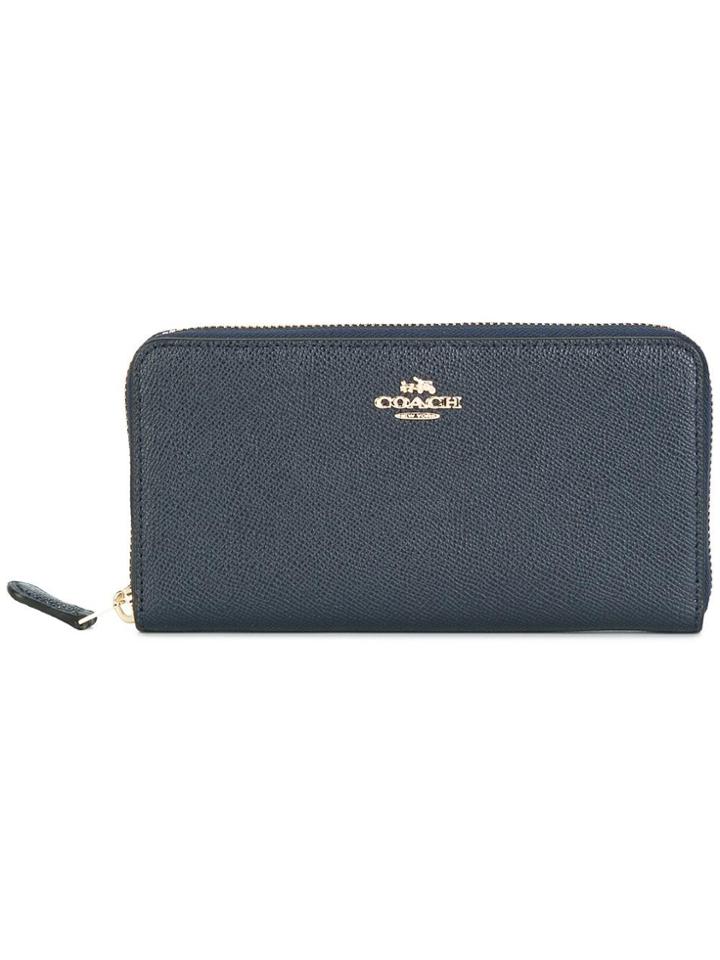 Coach According Zip Wallet - Blue