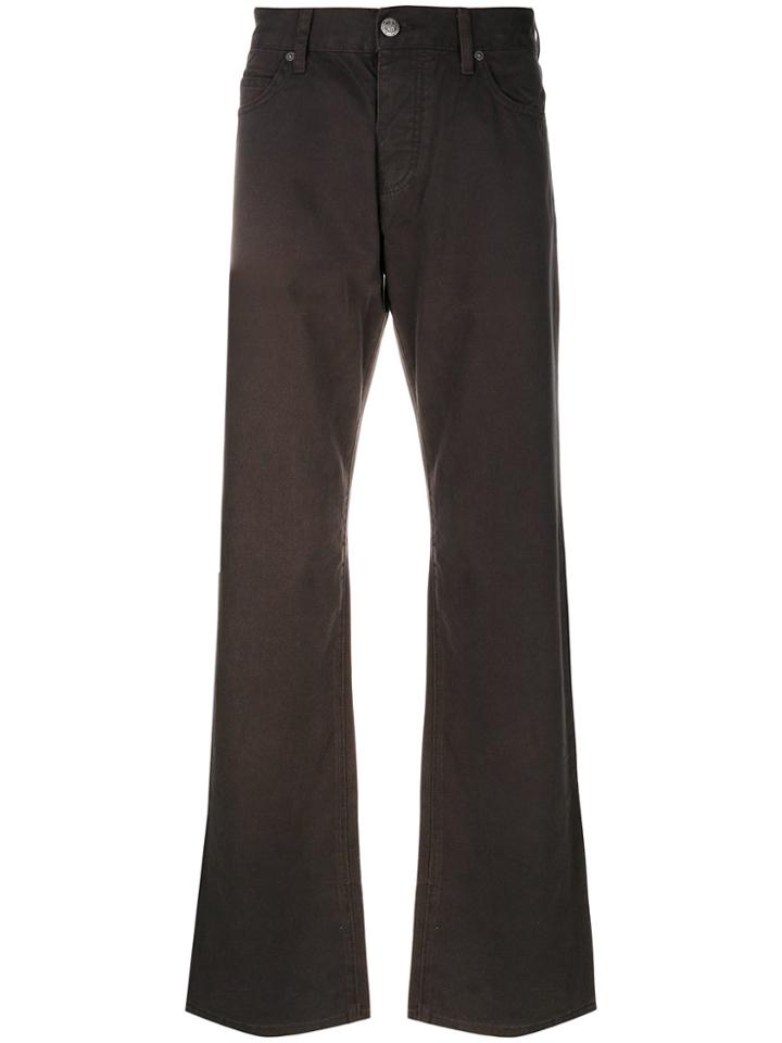 Armani Jeans Loose-fit Bootcut Jeans - Brown