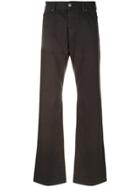 Armani Jeans Loose-fit Bootcut Jeans - Brown