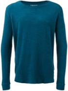 Majestic Filatures - French Terry Sweater - Men - Cotton/modal - L, Blue, Cotton/modal