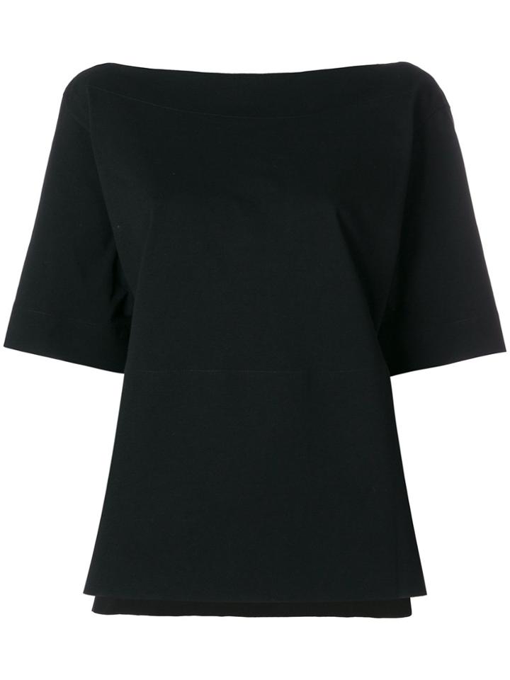 Marni Straight Neck Blouse - Black