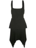 Dion Lee Pleated Mini Dress - Black