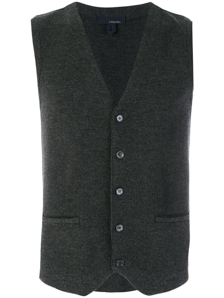 Lardini Classic Fitted Waistcoat - Grey