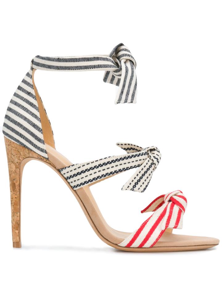 Alexandre Birman Striped Multi-strap Sandals - Blue