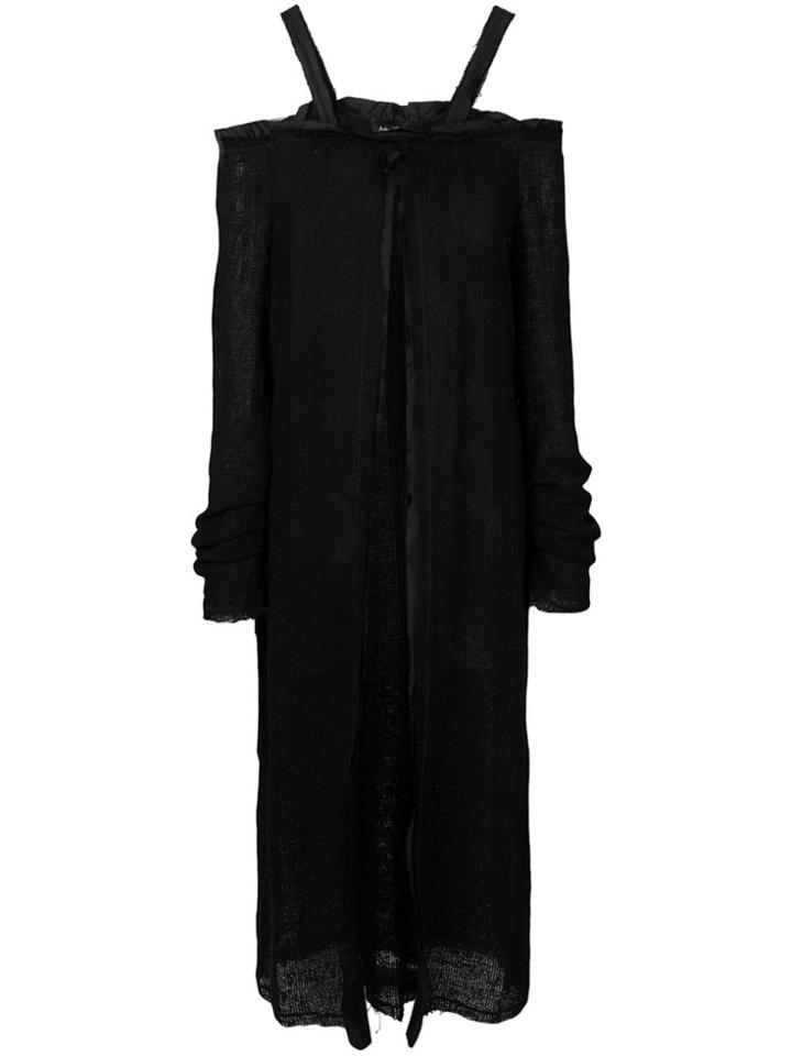 Andrea Ya'aqov Long Cardi-coat - Black