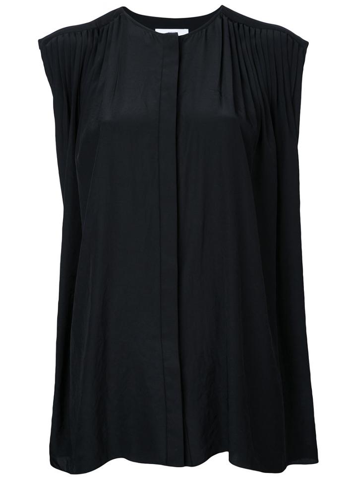 Astraet - Sleeveless Oversized Blouse - Women - Polyester - One Size, Black, Polyester