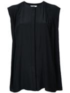 Astraet - Sleeveless Oversized Blouse - Women - Polyester - One Size, Black, Polyester