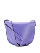 Giaquinto Layered Leather Shoulder Bag - Purple
