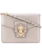 Dolce & Gabbana - 'lucia' Shoulder Bag - Women - Calf Leather - One Size, Grey, Calf Leather