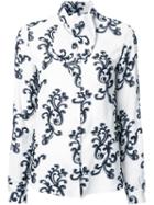 Rossella Jardini Tied Collar Shirt, Women's, Size: 42, White, Viscose/polyester