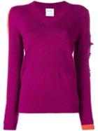 Barrie New Romantic Cashmere V-neck Pullover - Pink