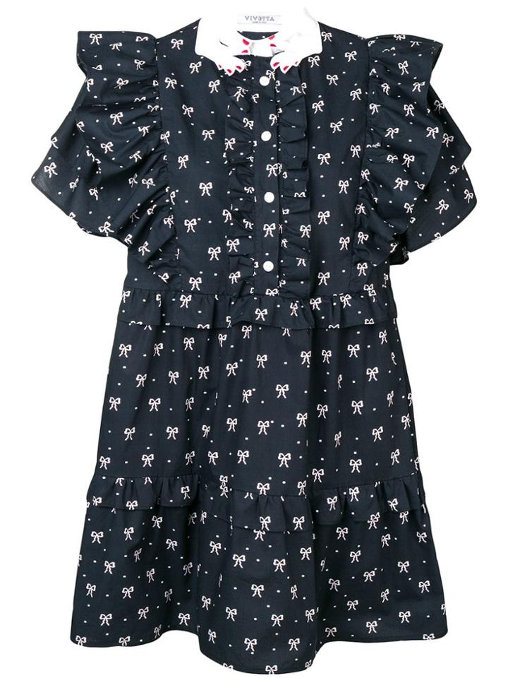 Vivetta Ruffled Shirt Dress - Blue