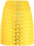 Manokhi Buckle-detail Mini Skirt - Yellow